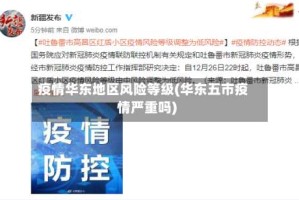 疫情华东地区风险等级(华东五市疫情严重吗)