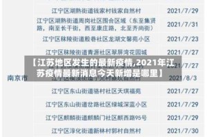 【江苏地区发生的最新疫情,2021年江苏疫情最新消息今天新增是哪里】