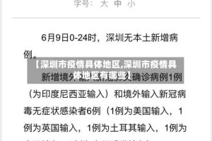 【深圳市疫情具体地区,深圳市疫情具体地区有哪些】