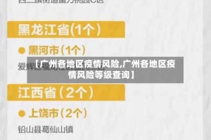 【广州各地区疫情风险,广州各地区疫情风险等级查询】