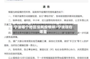 宁波哪个地区没有疫情啊/宁波现在哪里