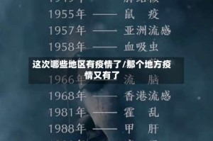 这次哪些地区有疫情了/那个地方疫情又有了