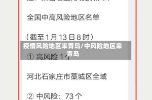 疫情风险地区来青岛/中风险地区来青岛
