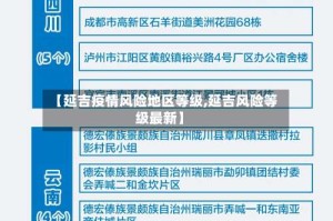 【延吉疫情风险地区等级,延吉风险等级最新】