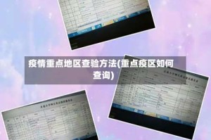 疫情重点地区查验方法(重点疫区如何查询)