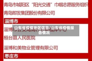 山东省疫情地区信息/山东省疫情报告情况