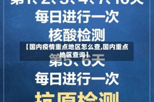 【国内疫情重点地区怎么查,国内重点地区查询】