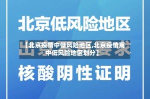 【北京疫情中低风险地区,北京疫情高中低风险地区划分】