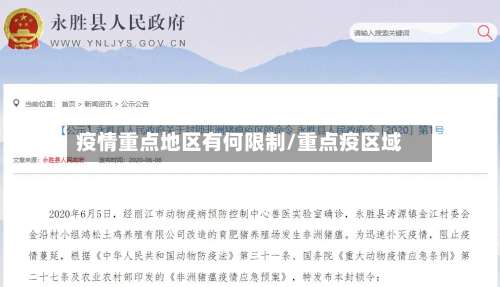 疫情重点地区有何限制/重点疫区域-第1张图片