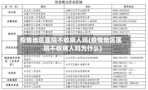 疫情地区医院不收病人吗(疫情地区医院不收病人吗为什么)-第2张图片