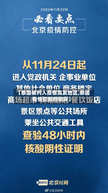 【泰国被列入疫情高发地区,泰国疫情控制的很好】-第1张图片