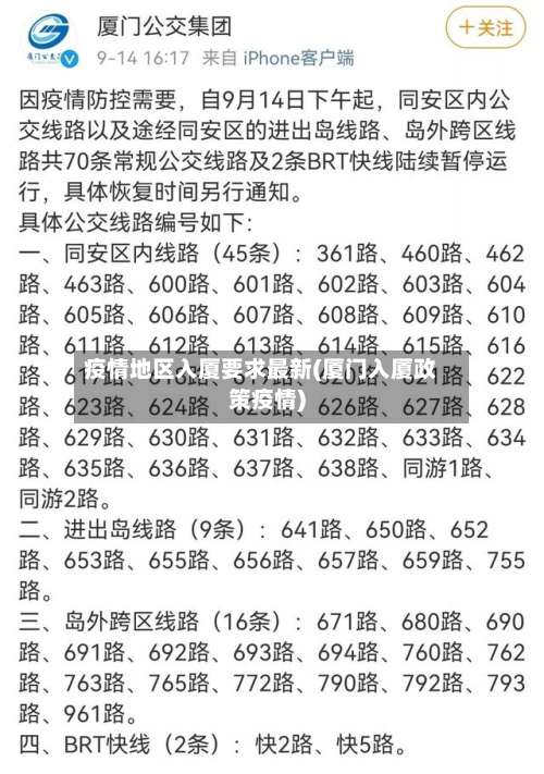 疫情地区入厦要求最新(厦门入厦政策疫情)-第1张图片